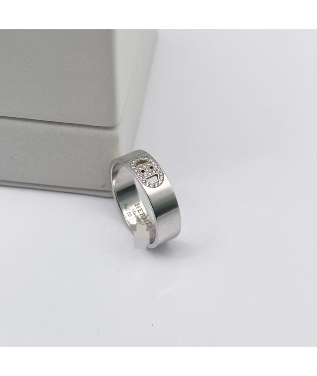 HERMES Серебряное кольцо из белого золота, фото 5
