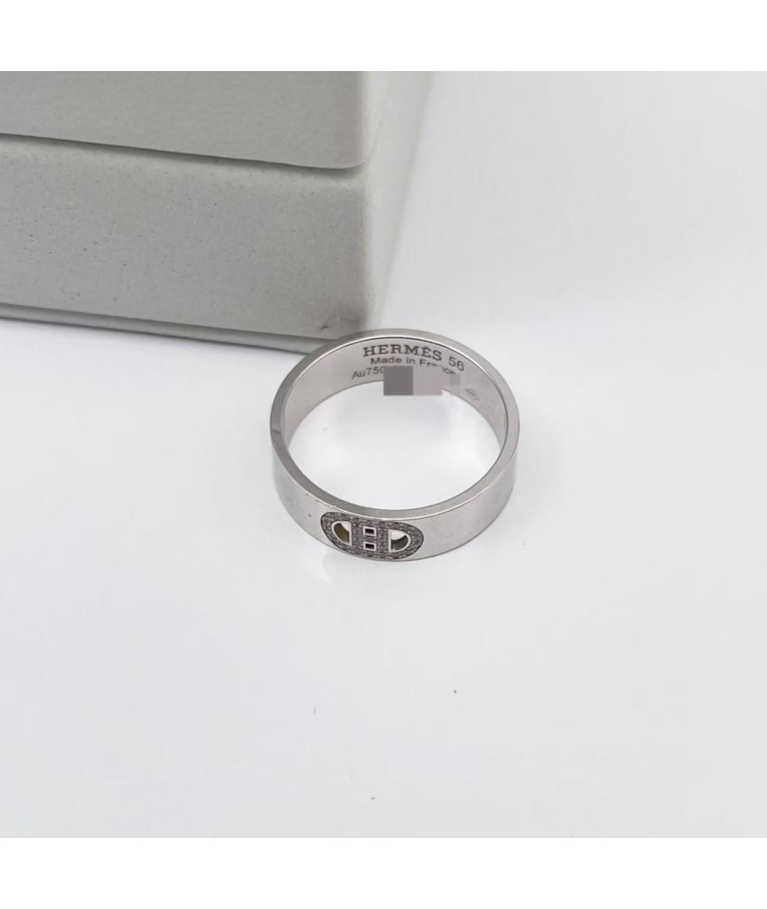 HERMES Серебряное кольцо из белого золота, фото 4
