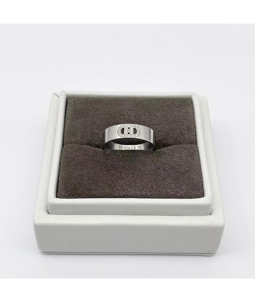HERMES Серебряное кольцо из белого золота, фото 3