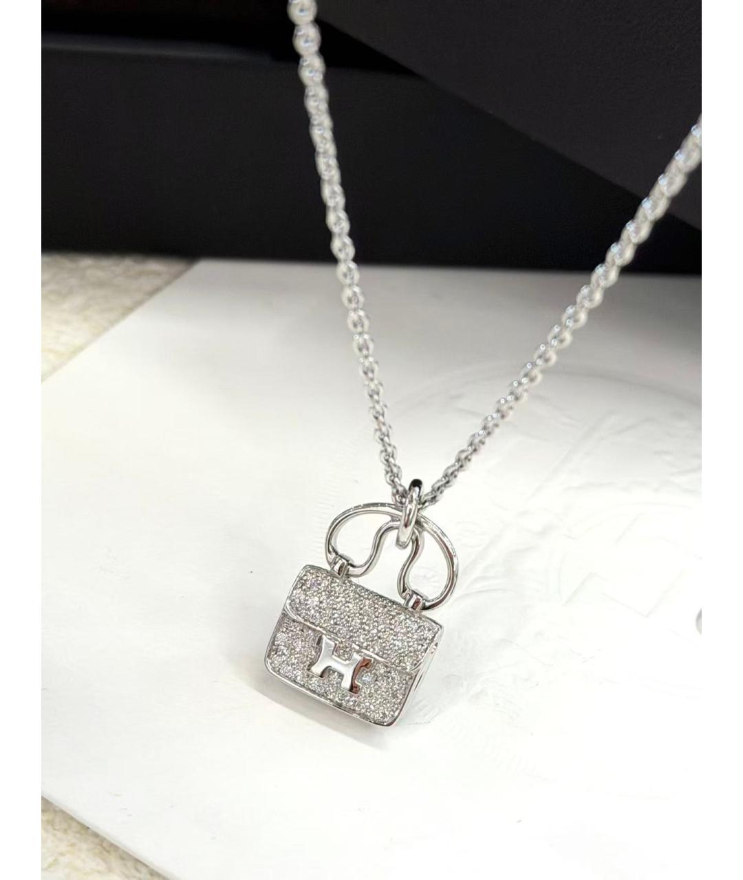 HERMES Серебряная подвеска из белого золота, фото 5