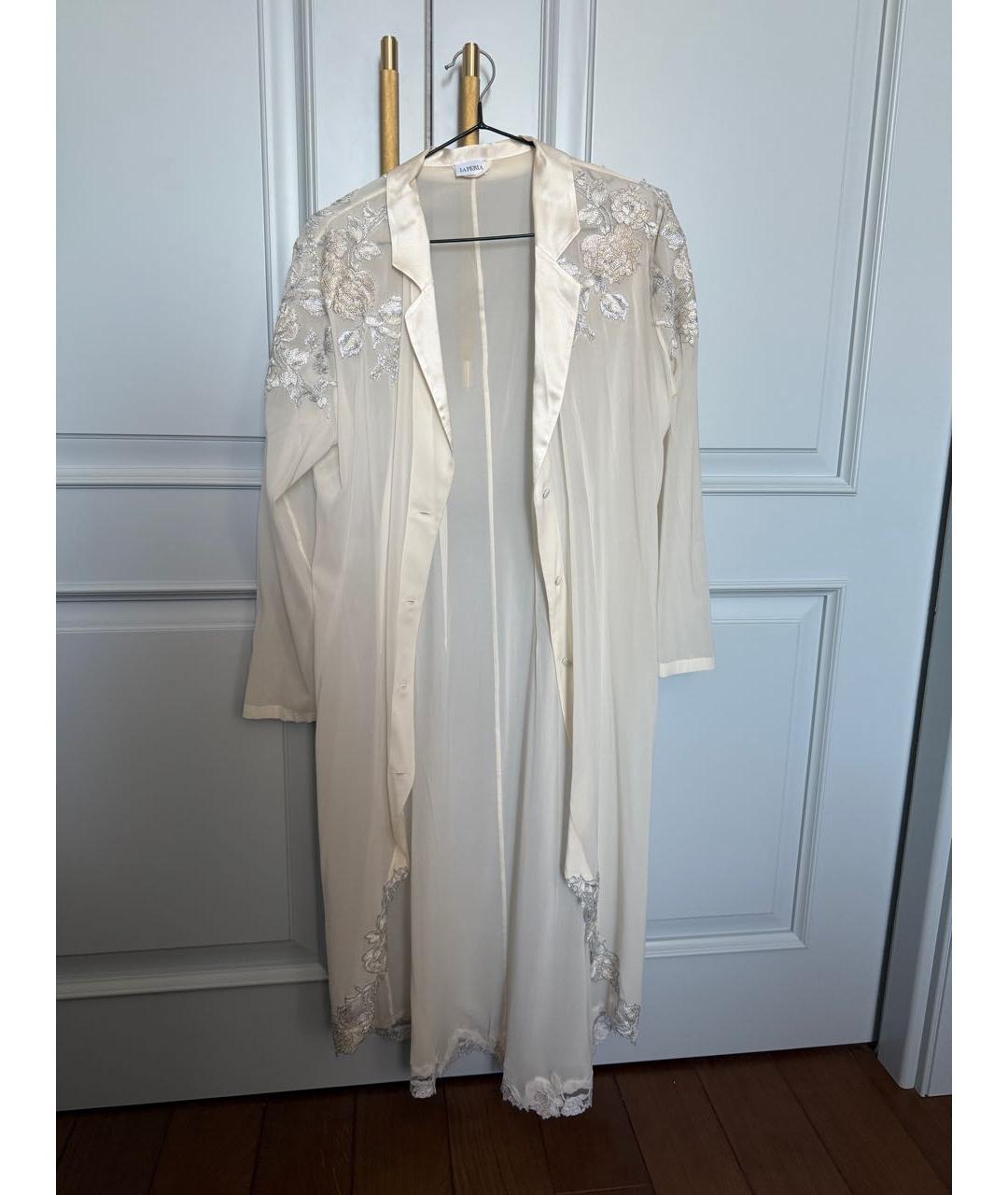 LA PERLA Белый халаты, фото 5