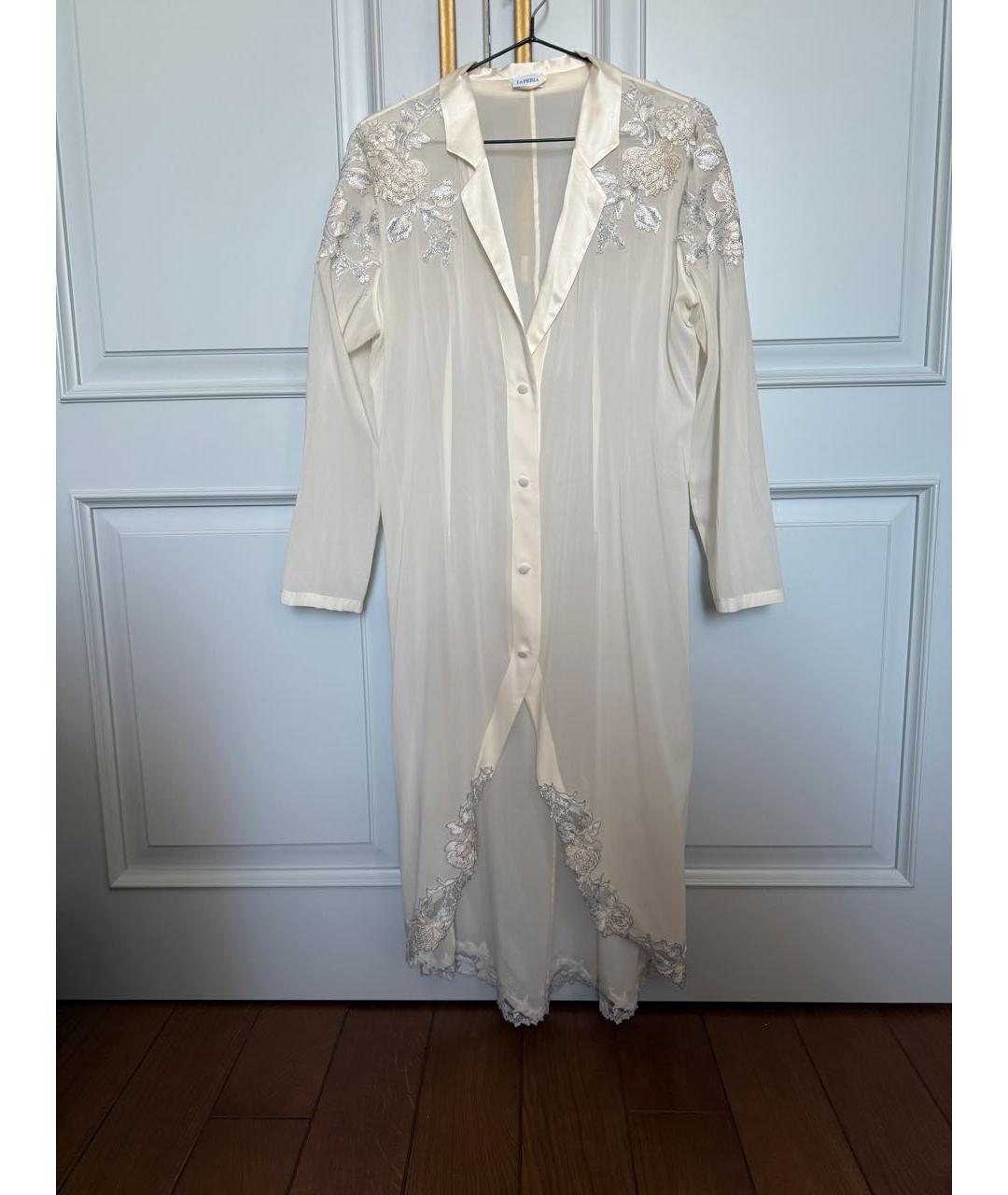 LA PERLA Белый халаты, фото 4