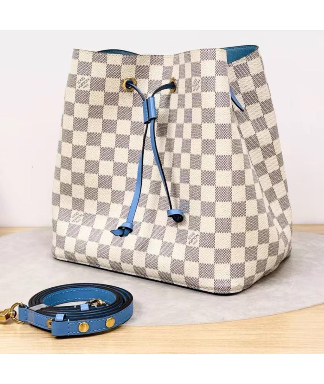 LOUIS VUITTON Бежевая кожаная сумка тоут, фото 2