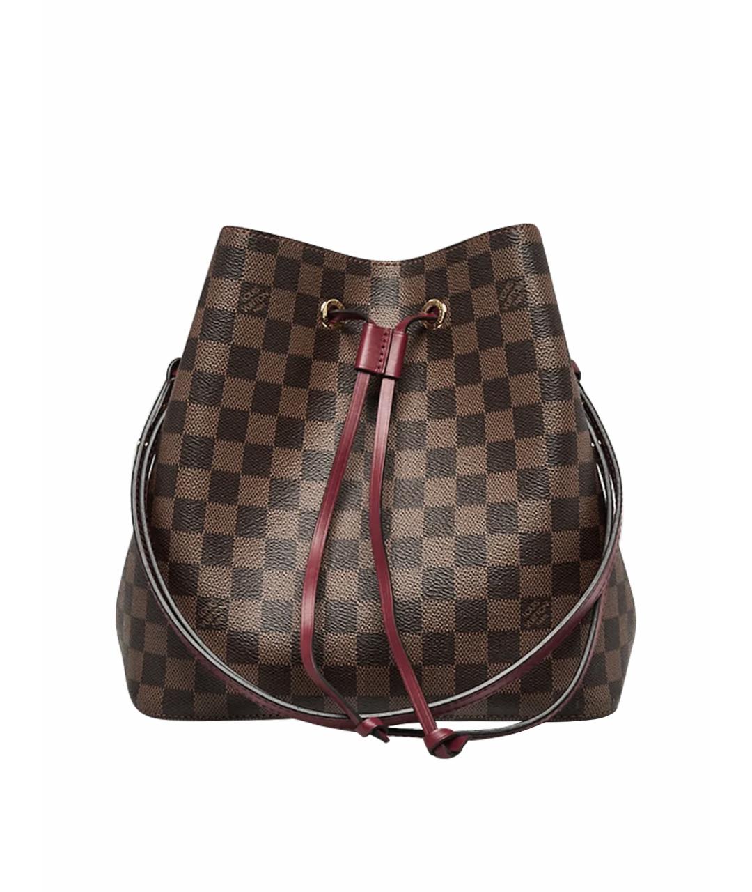 LOUIS VUITTON Коричневая кожаная сумка тоут, фото 1