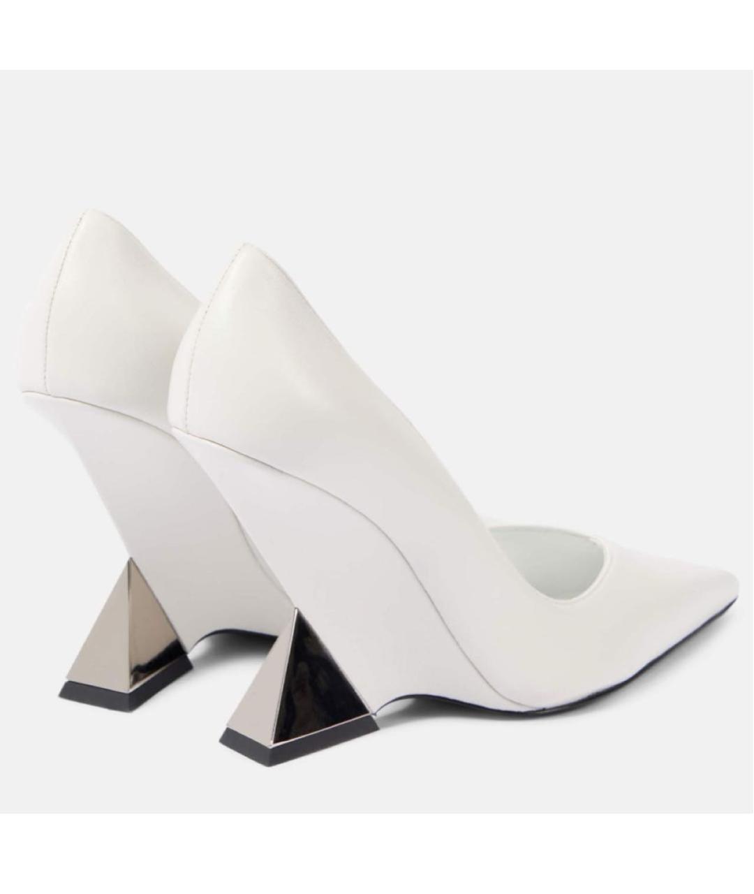 THE ATTICO Белые кожаные туфли, фото 3