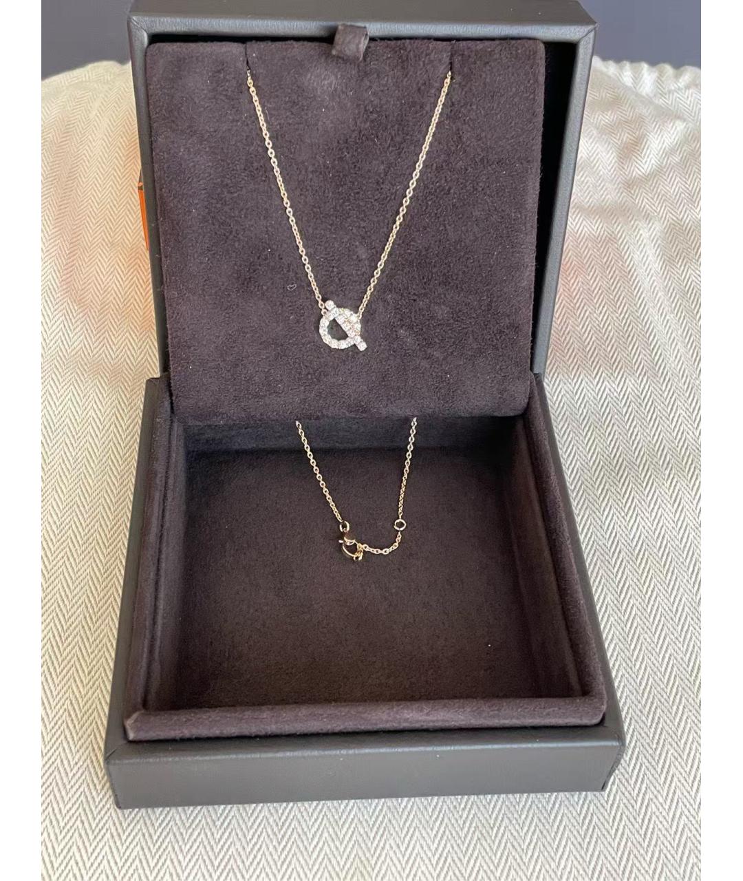 HERMES Золотая подвеска, фото 4