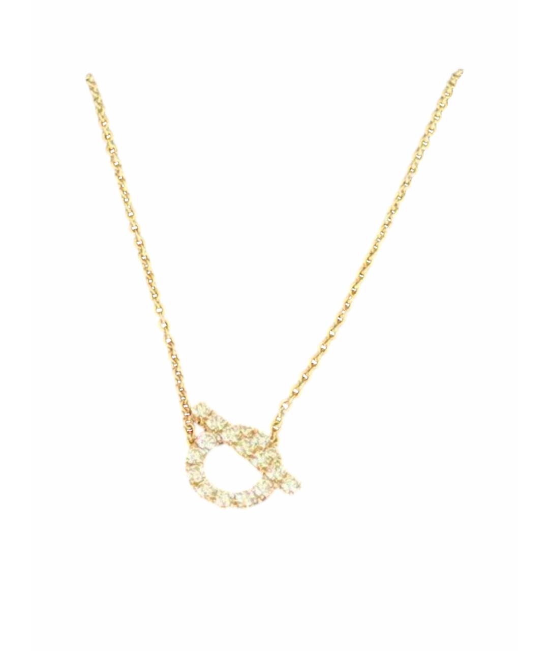 HERMES Золотая подвеска, фото 1