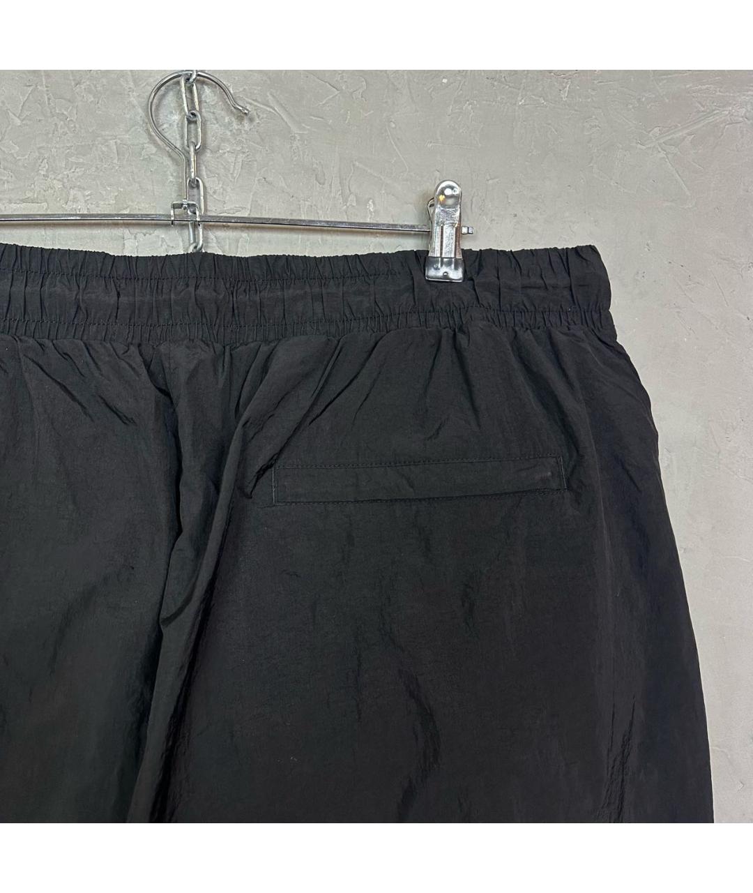 JORDAN Черные полиамидовые повседневные брюки, фото 6