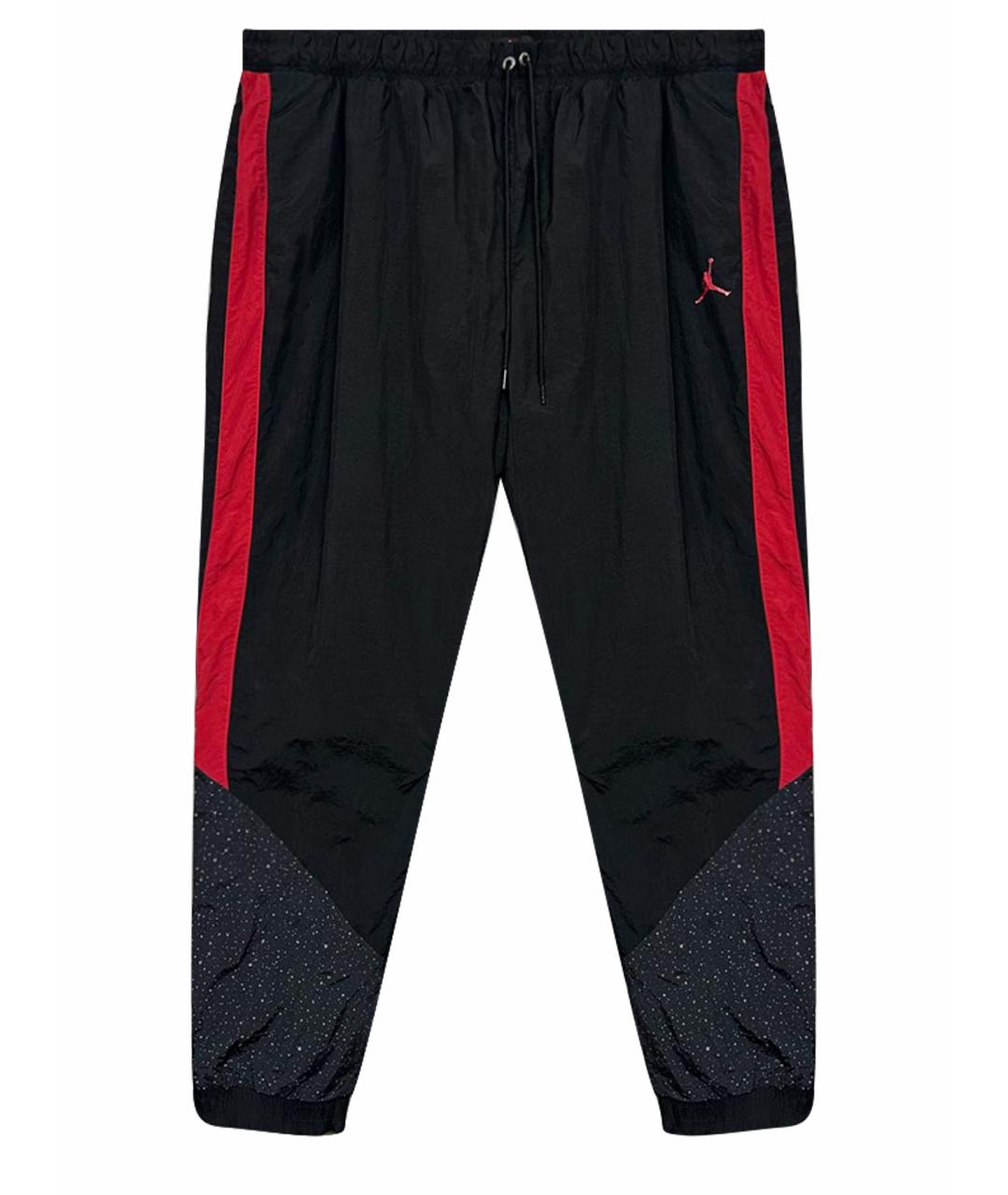 JORDAN Черные полиамидовые повседневные брюки, фото 1