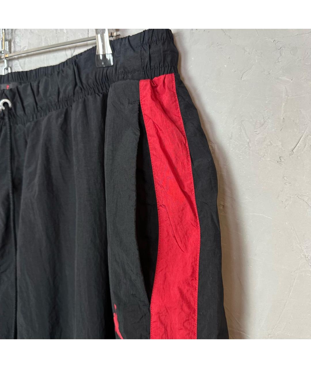 JORDAN Черные полиамидовые повседневные брюки, фото 5