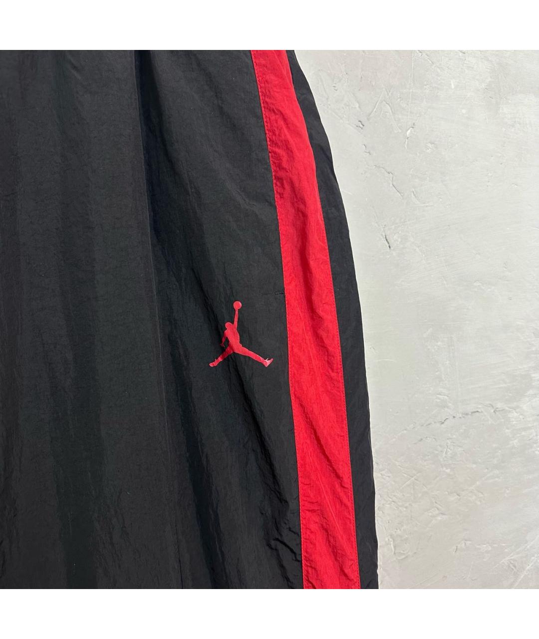 JORDAN Черные полиамидовые повседневные брюки, фото 4