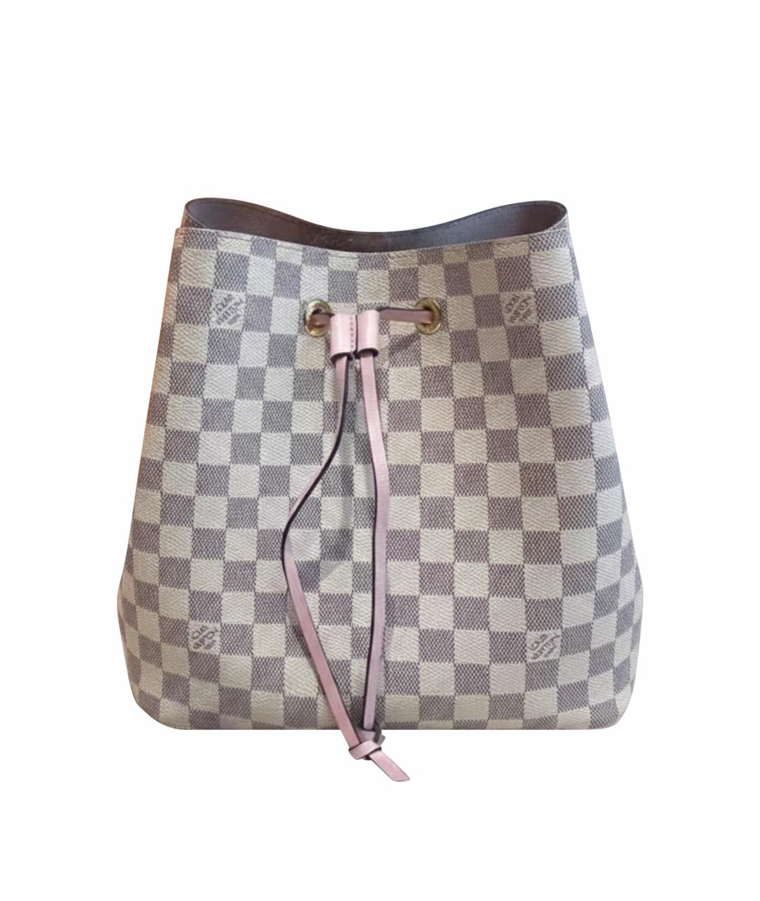 LOUIS VUITTON Белая кожаная сумка тоут, фото 1