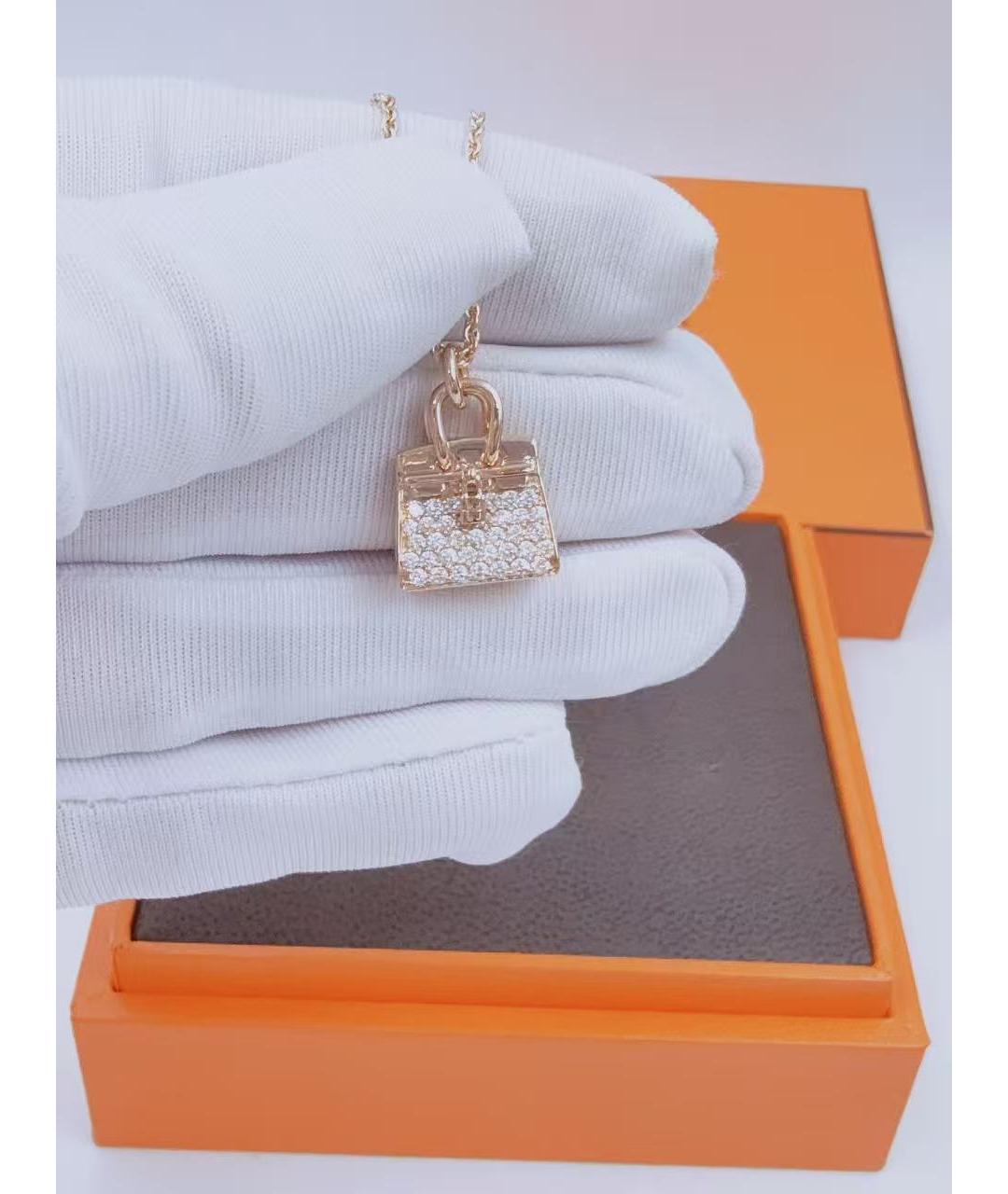 HERMES Золотое колье из розового золота, фото 2