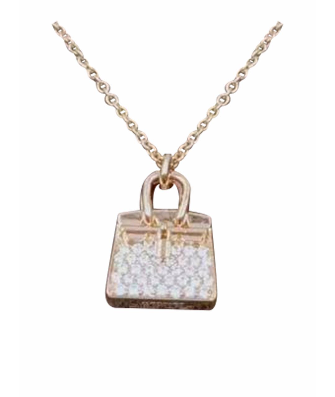 HERMES Золотое колье из розового золота, фото 1