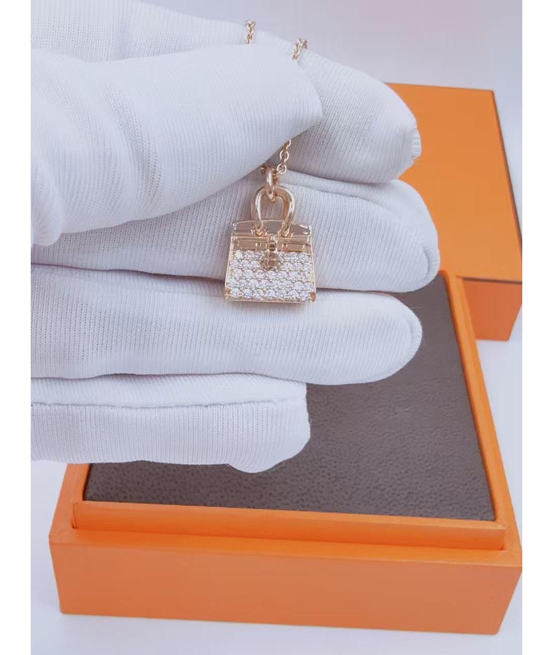 HERMES Золотое колье из розового золота, фото 5