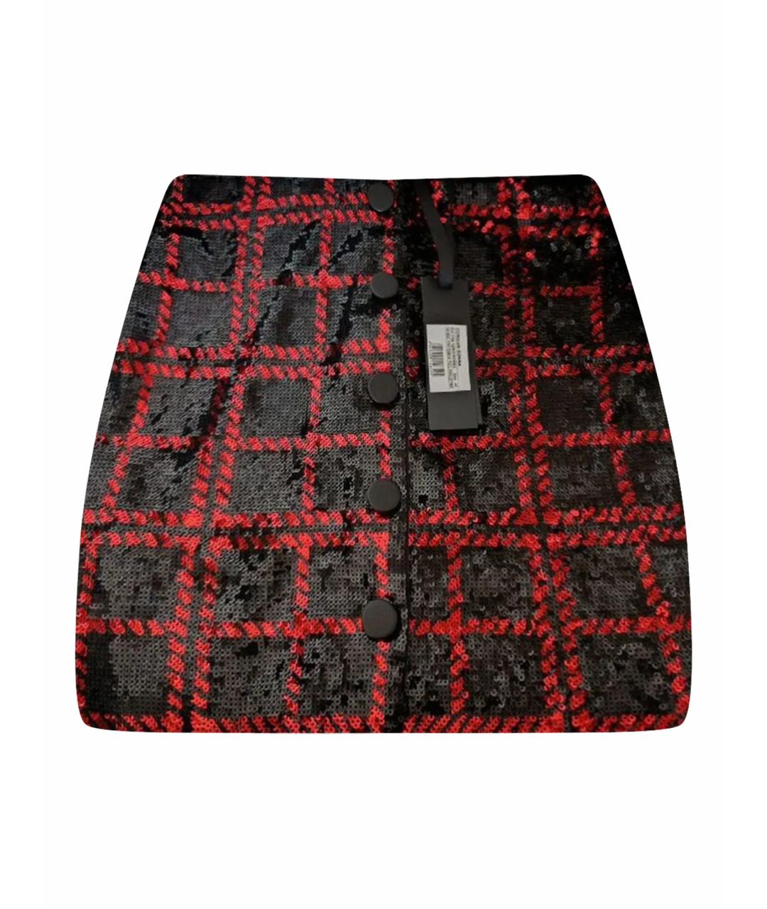 PINKO Черная полиэстеровая юбка мини, фото 1