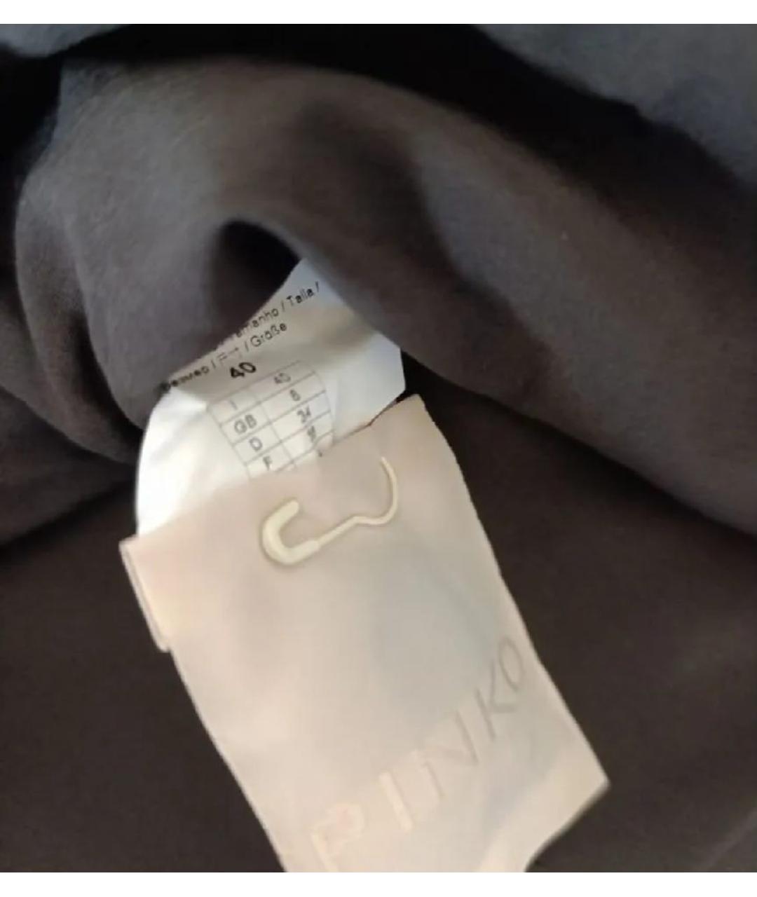 PINKO Черная полиэстеровая юбка мини, фото 3