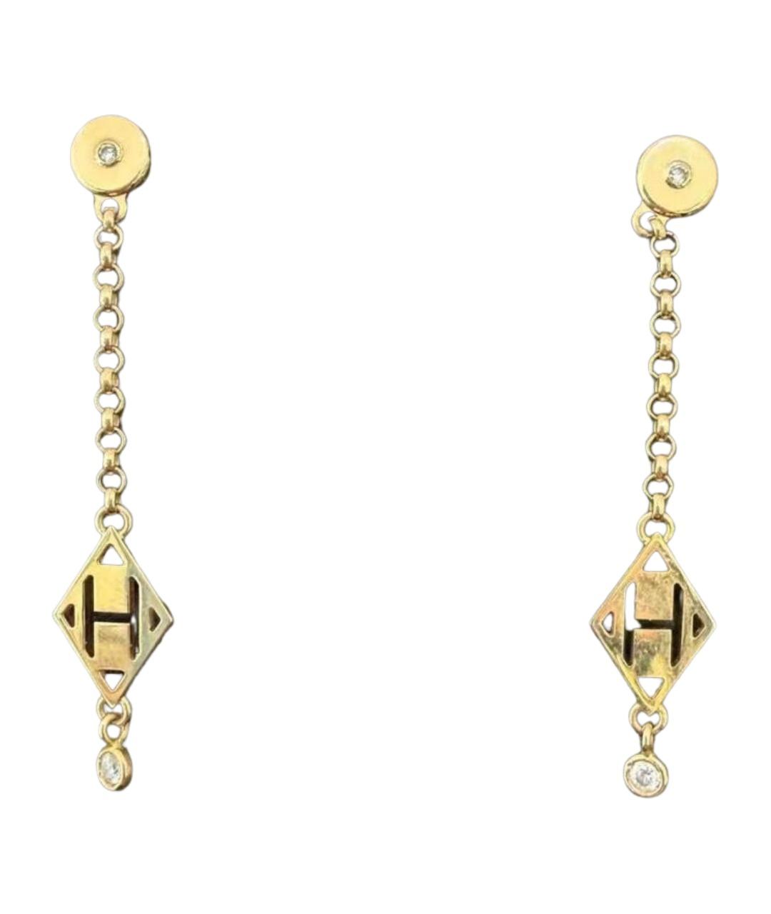 HERMES Золотые серьги, фото 1