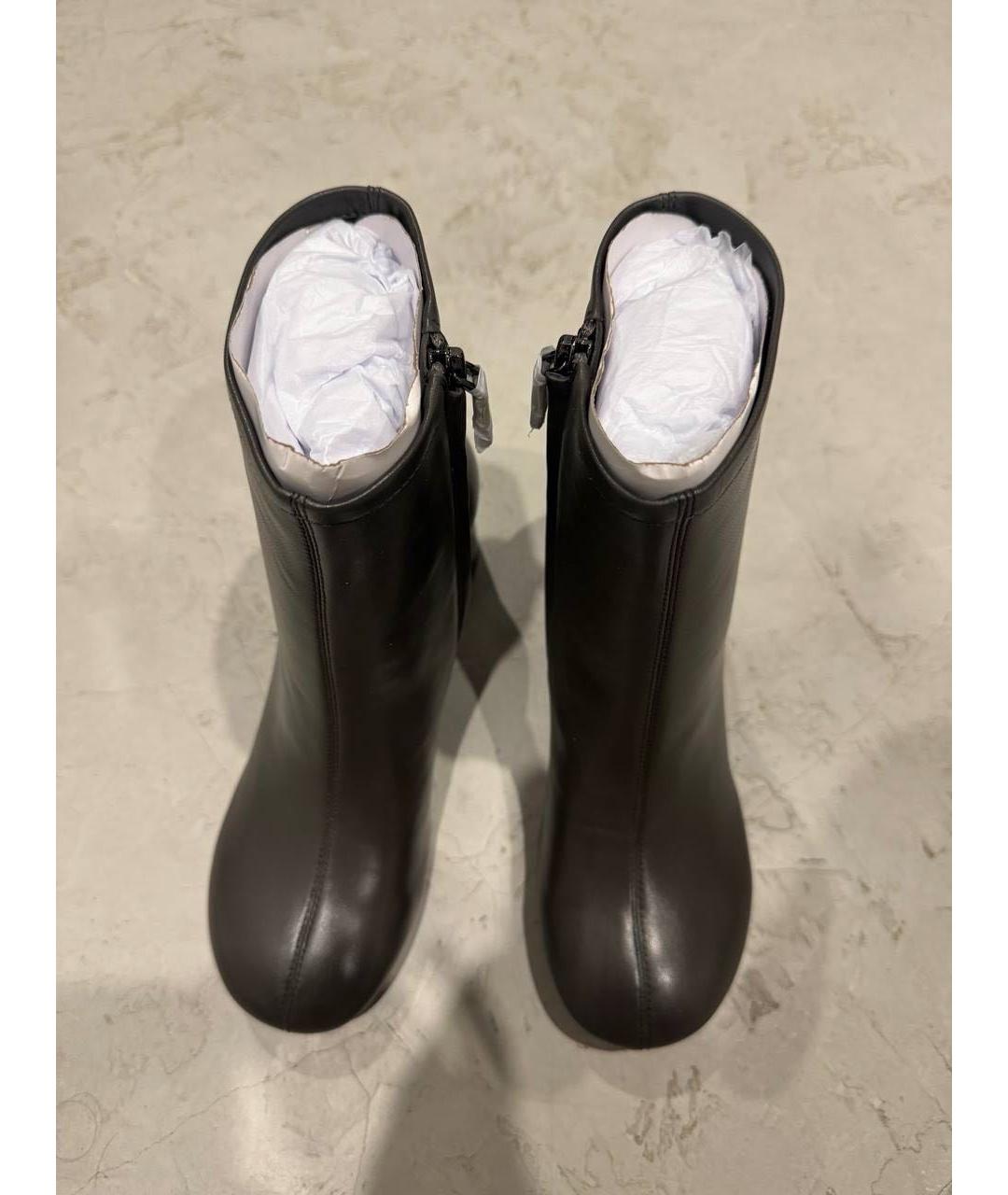 12 STOREEZ Черные кожаные ботильоны, фото 2