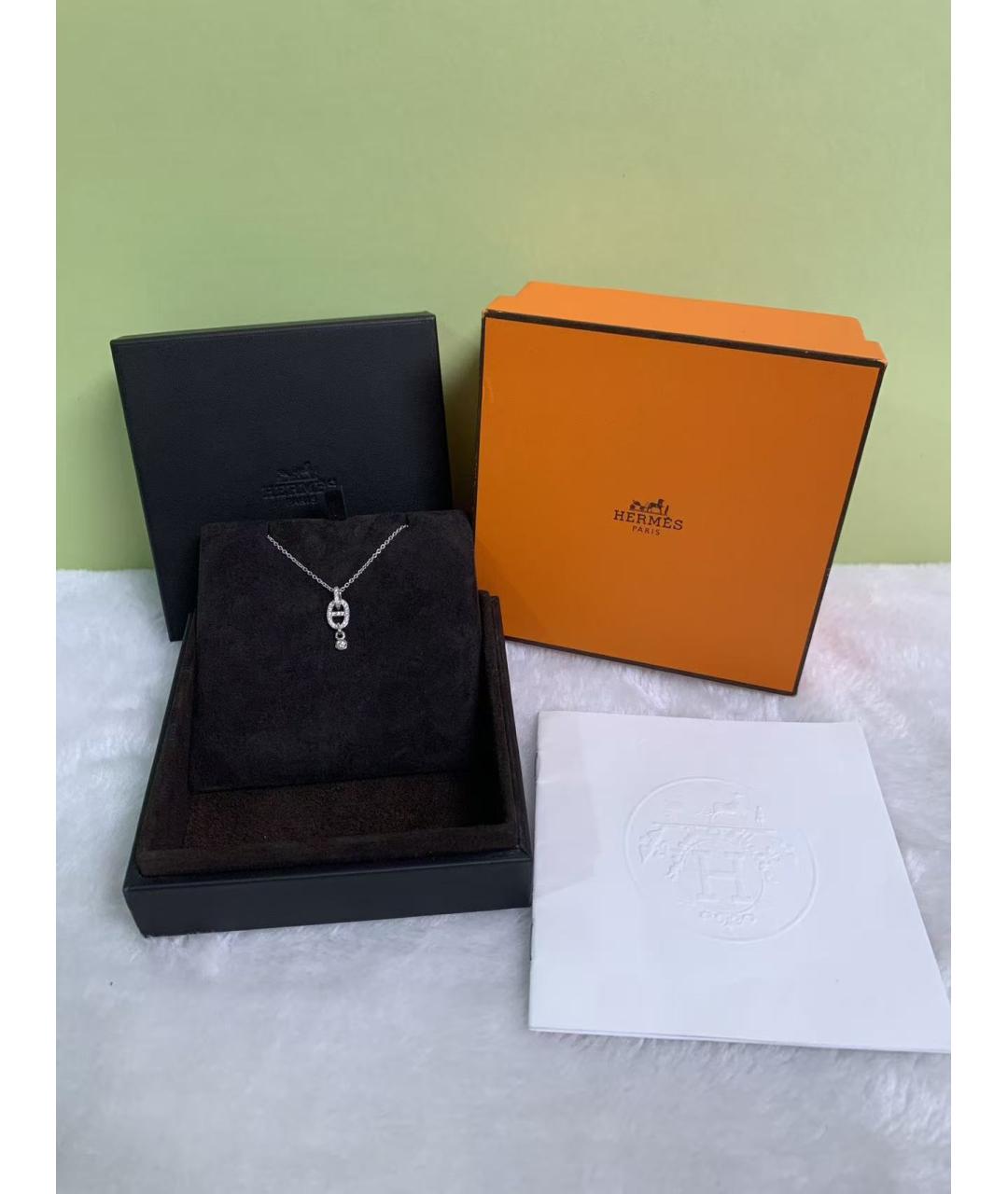 HERMES Серебряное колье, фото 2