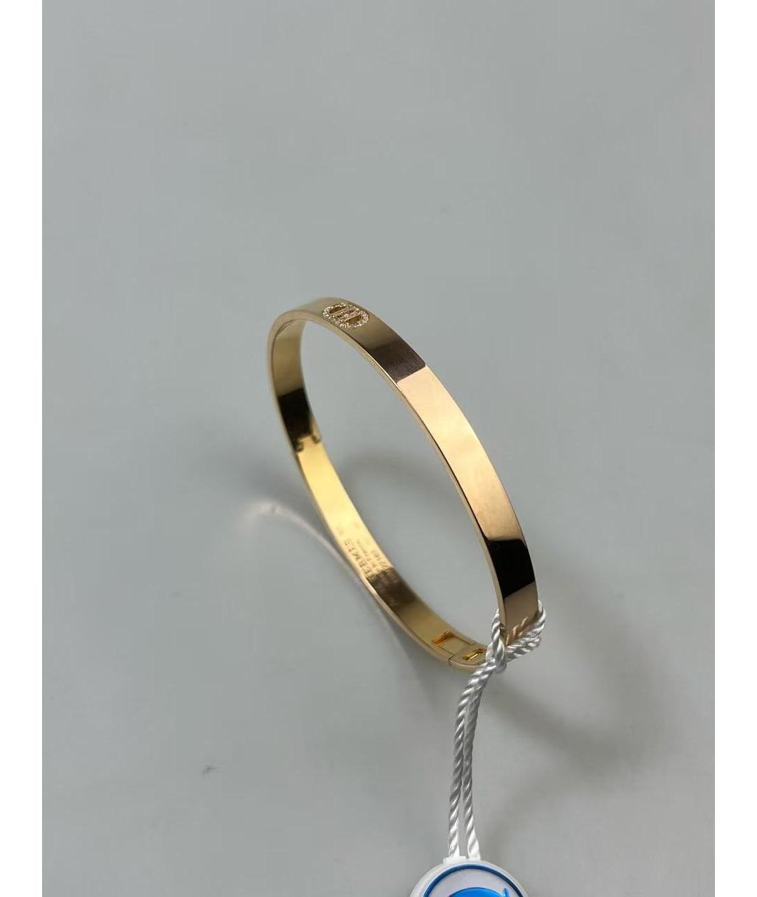 HERMES Золотой браслет из розового золота, фото 4