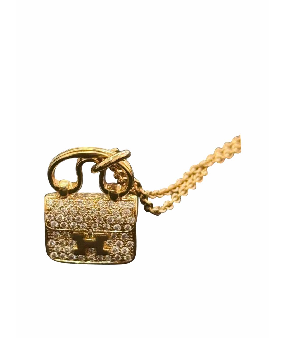 HERMES Золотая подвеска из розового золота, фото 1