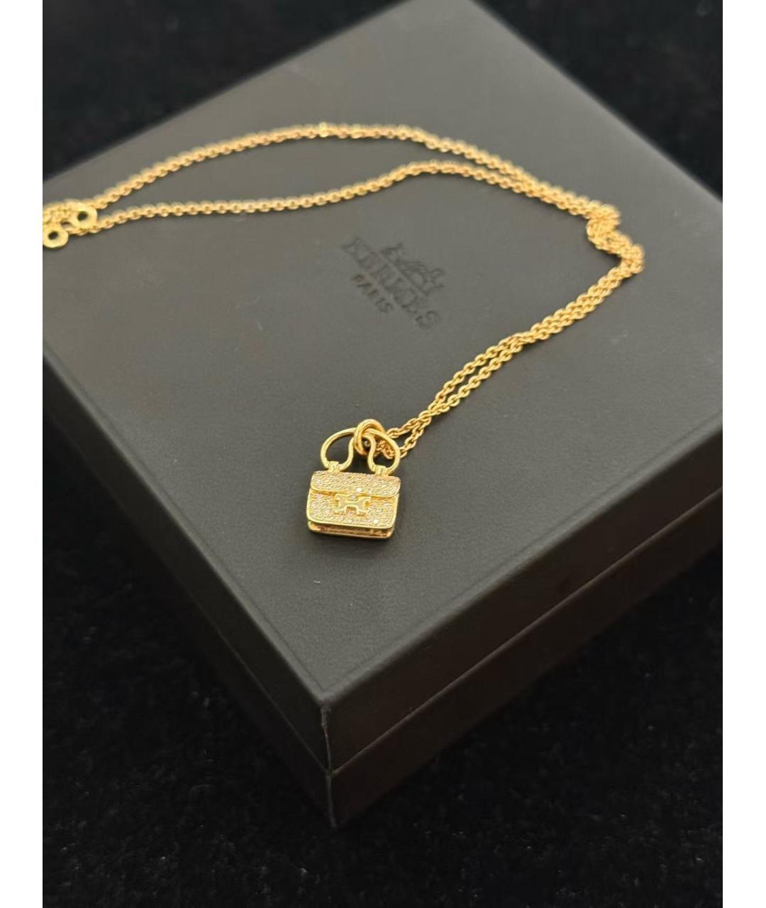 HERMES Золотая подвеска из розового золота, фото 2