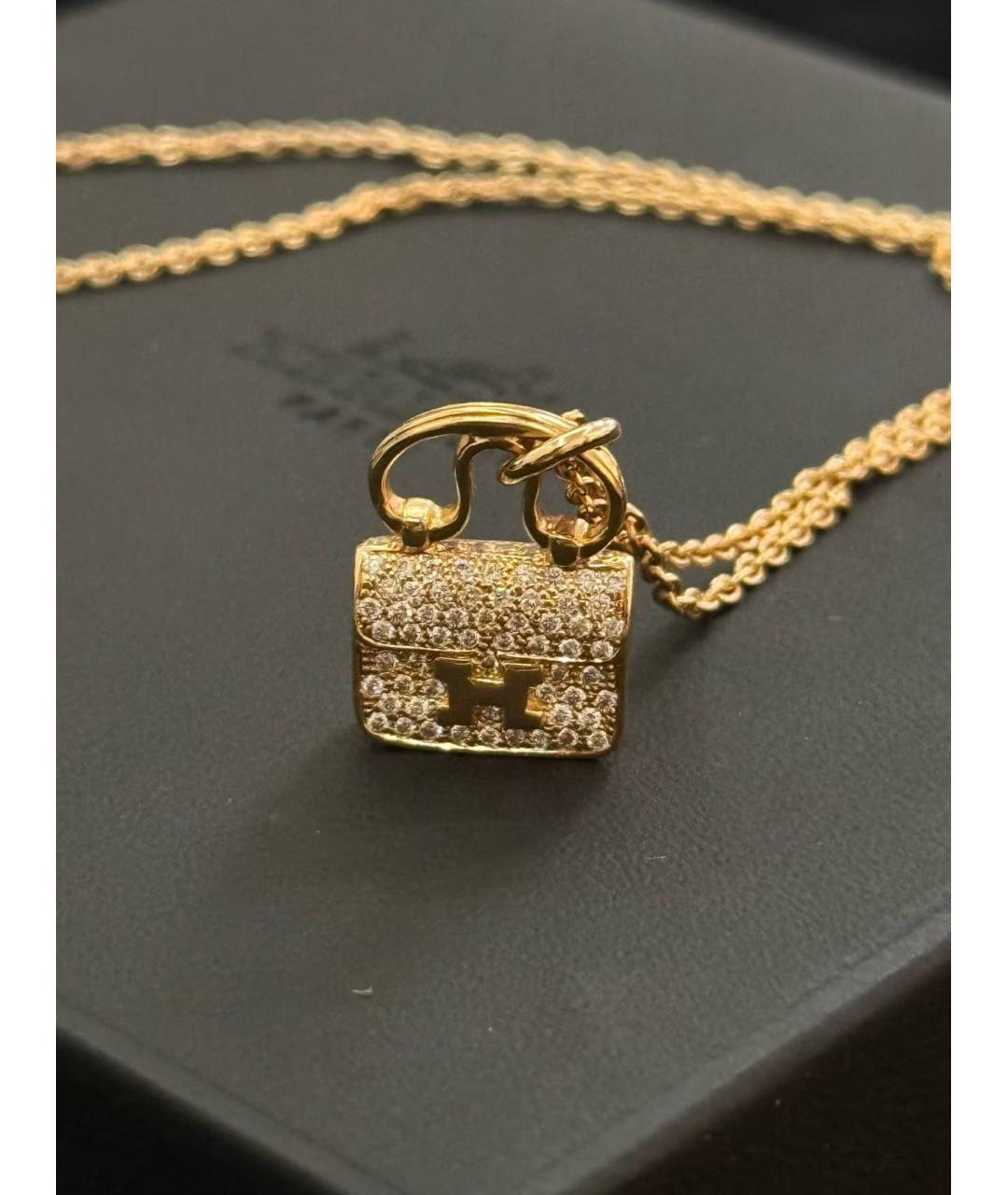 HERMES Золотая подвеска из розового золота, фото 5