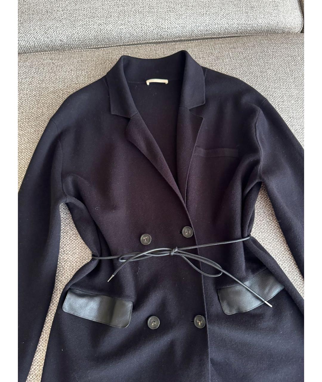 12 STOREEZ Черный шерстяной кардиган, фото 4