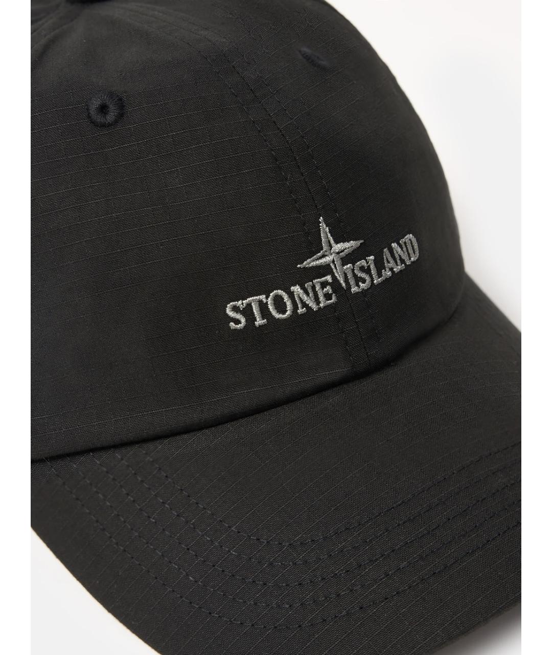 STONE ISLAND Черная хлопковая кепка/бейсболка, фото 2