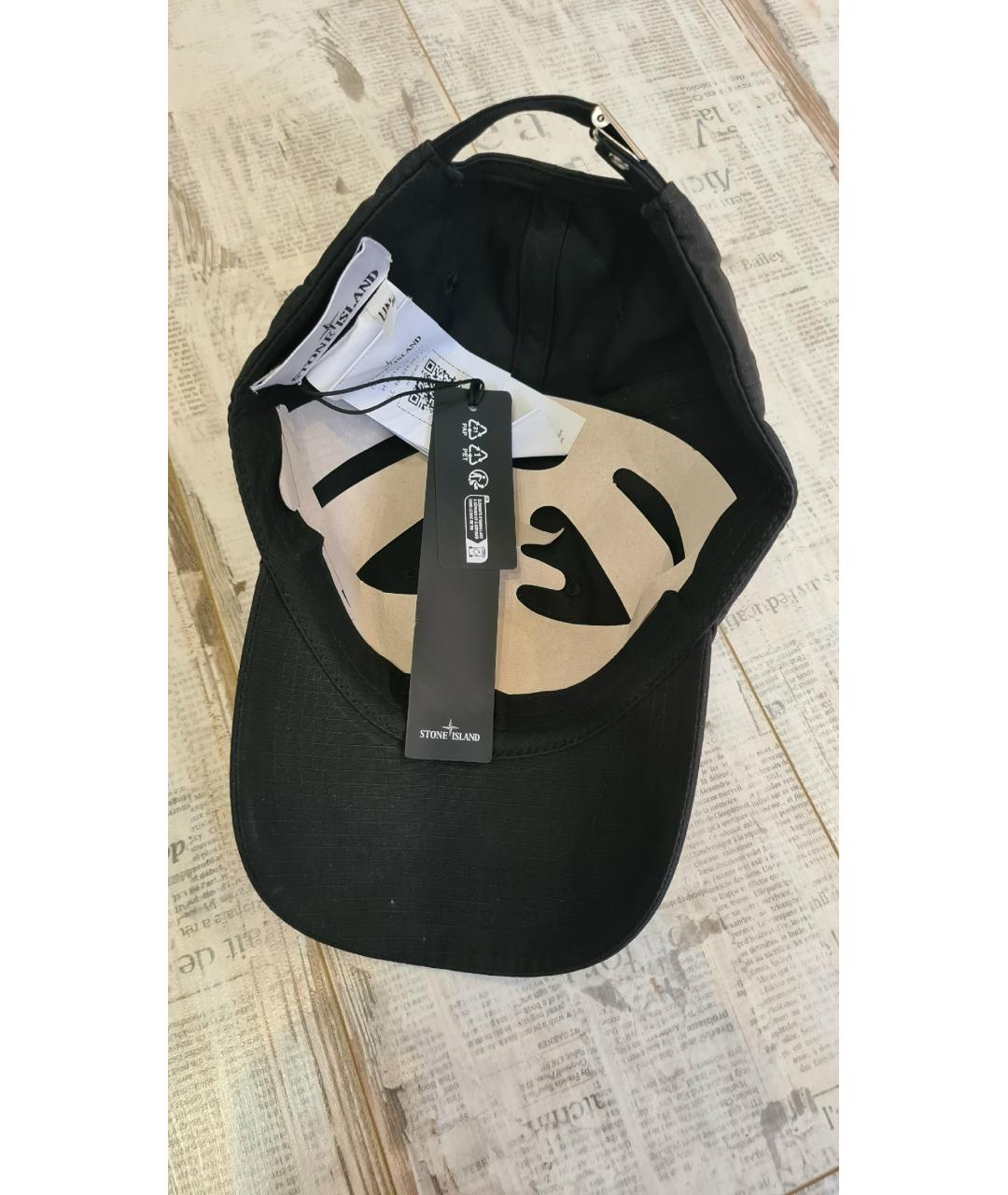 STONE ISLAND Черная хлопковая кепка/бейсболка, фото 8