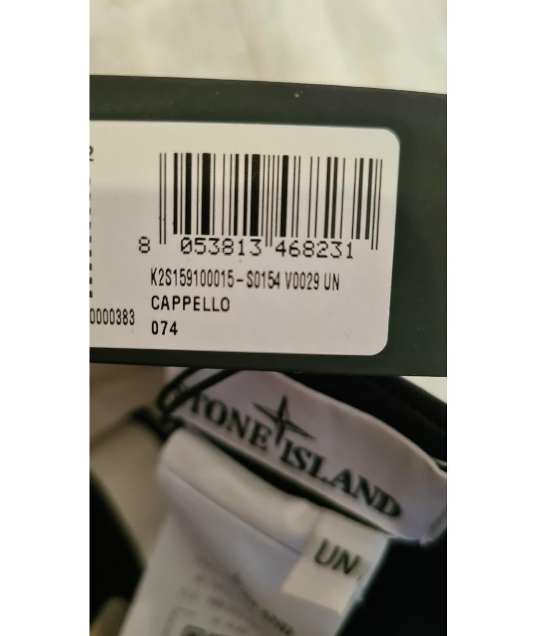 STONE ISLAND Черная хлопковая кепка/бейсболка, фото 9