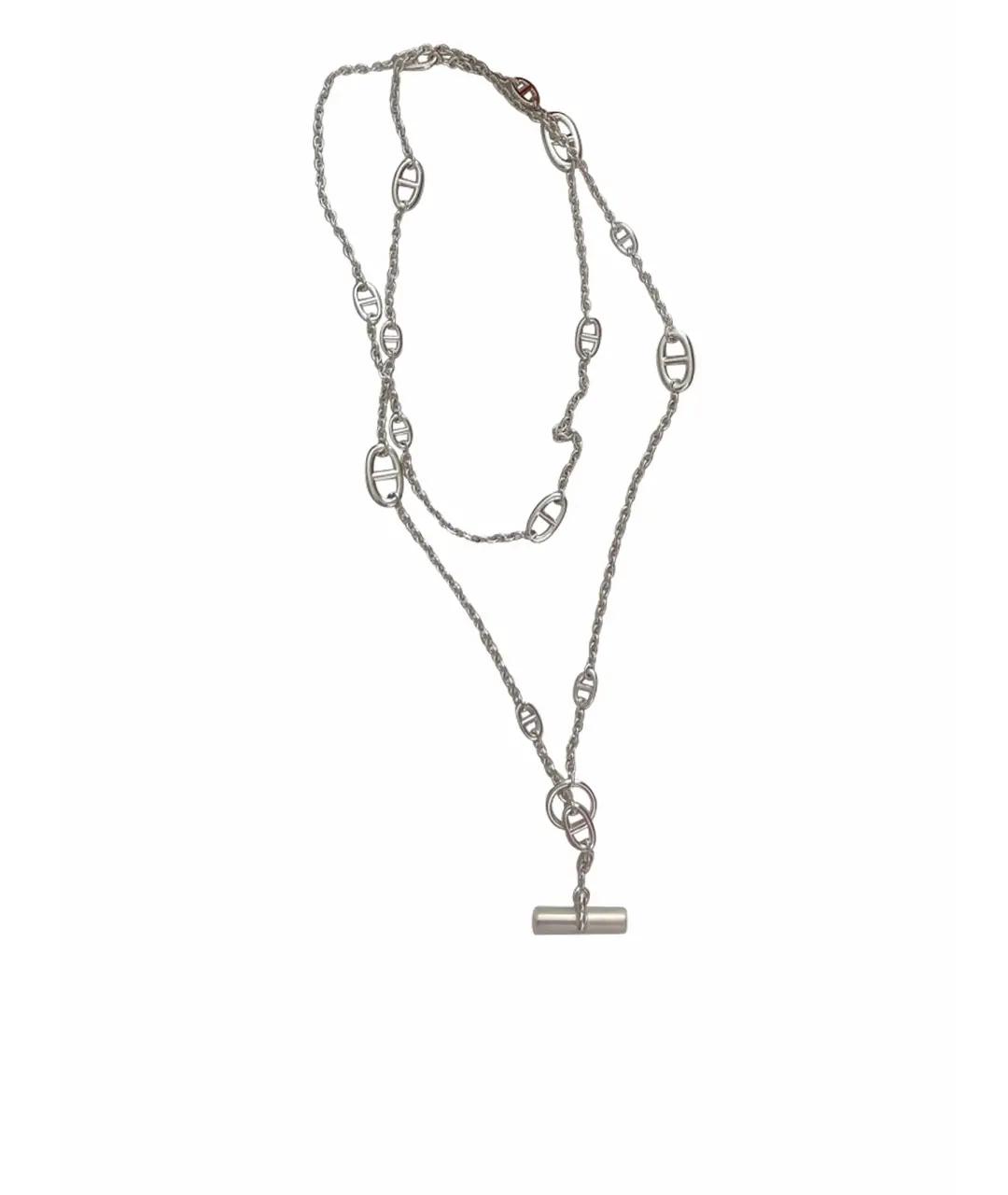 HERMES Серебряное серебряное колье, фото 1