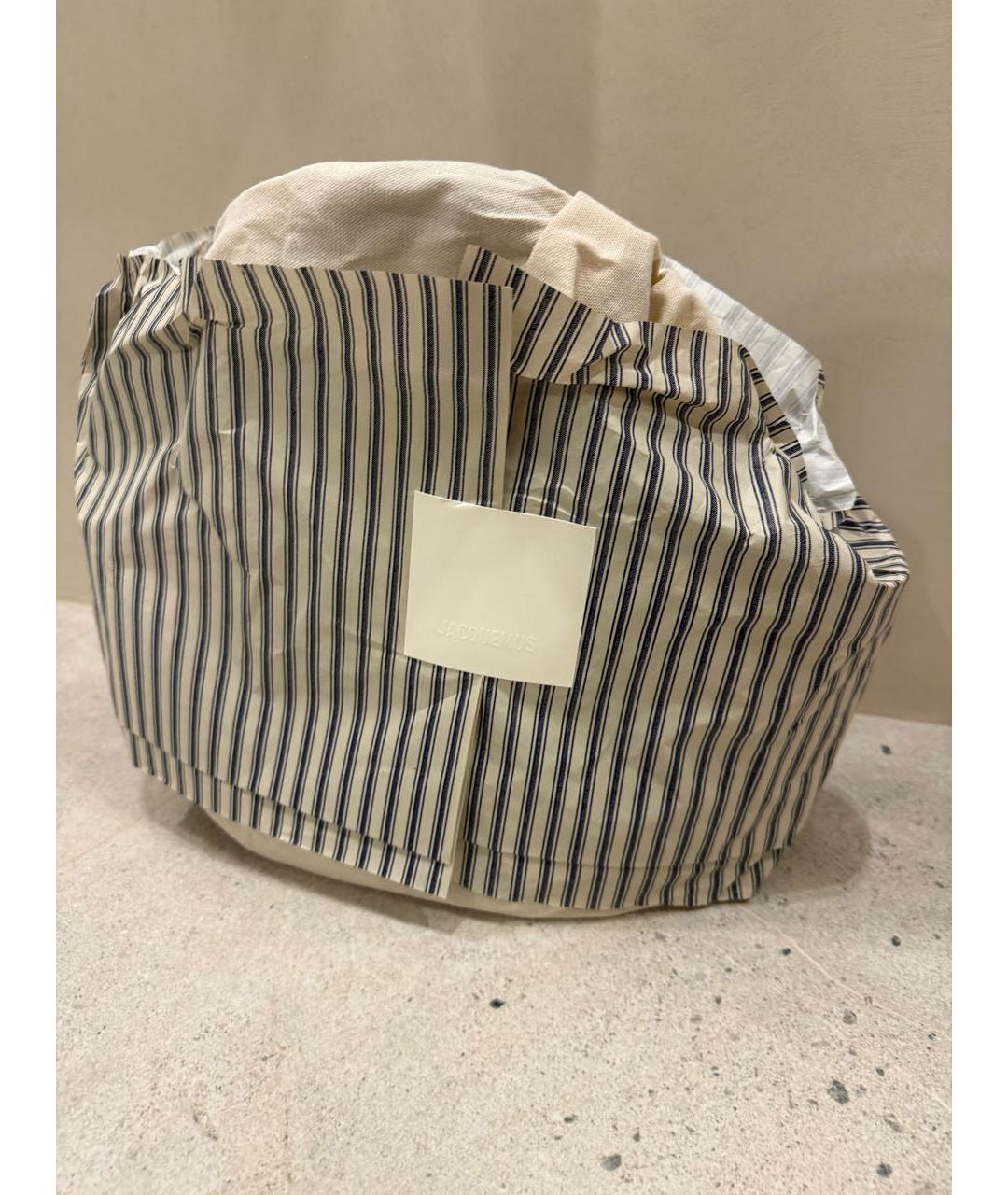 JACQUEMUS Черная пелетеная пляжная сумка, фото 8