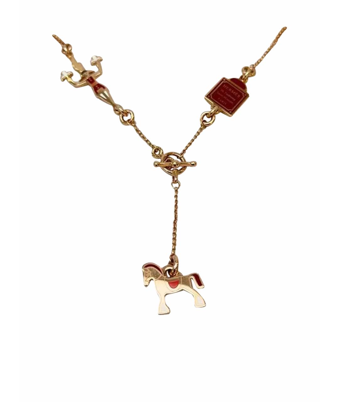 HERMES Золотое колье, фото 1