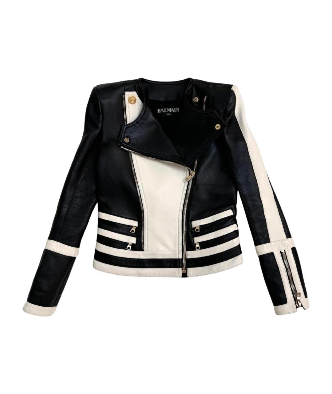 BALMAIN Мульти кожаная куртка, фото 1
