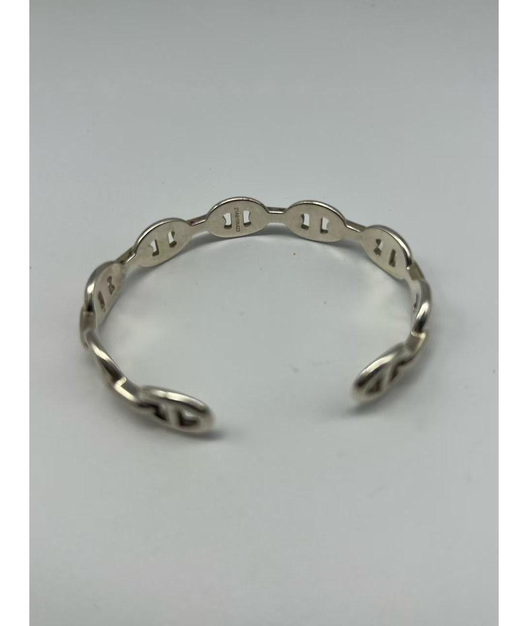 HERMES Серебрянный серебряный браслет, фото 3