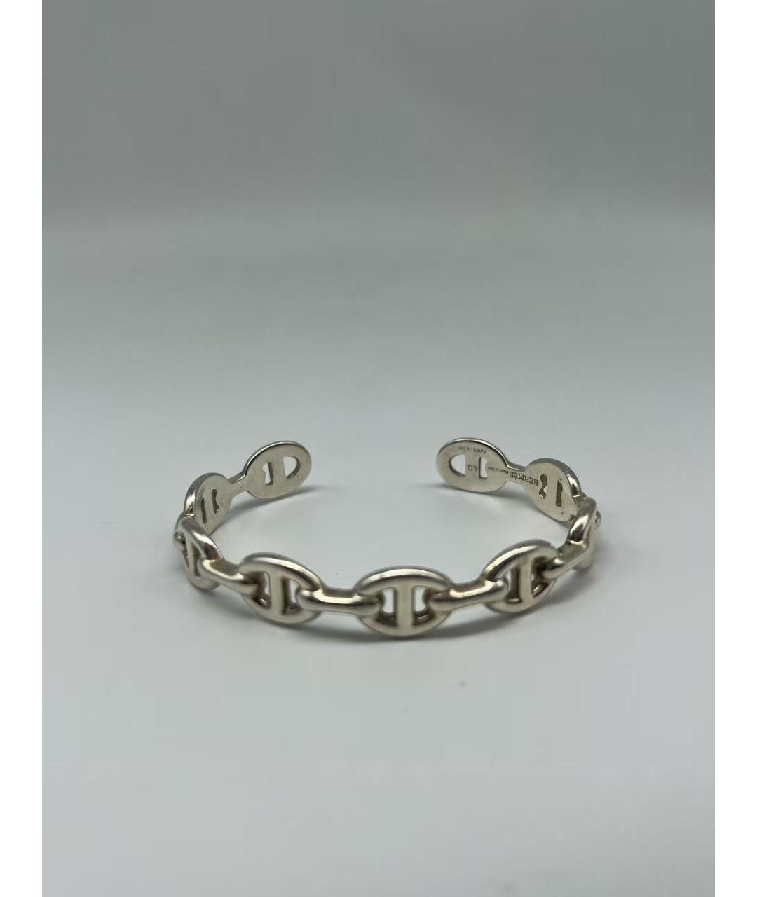 HERMES Серебрянный серебряный браслет, фото 4
