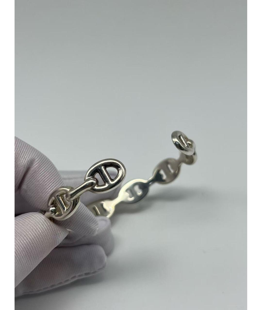 HERMES Серебрянный серебряный браслет, фото 5
