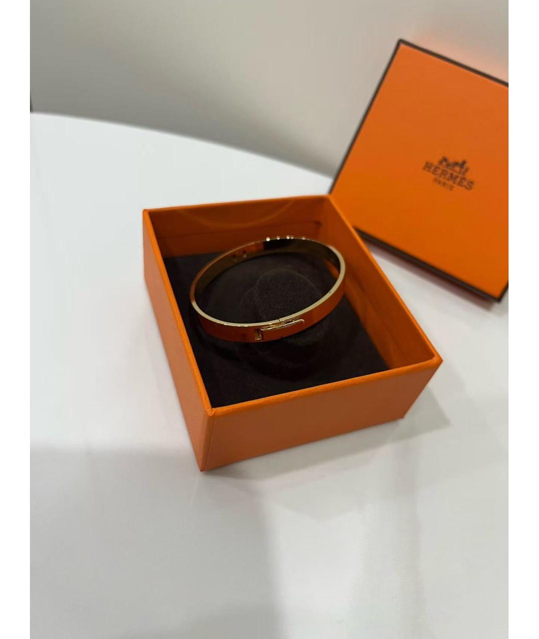 HERMES Золотой браслет из розового золота, фото 6