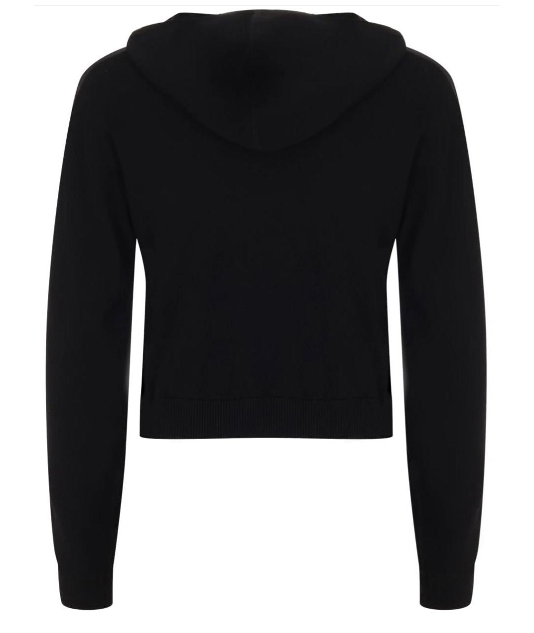 ELISABETTA FRANCHI Черный вискозный джемпер / свитер, фото 2