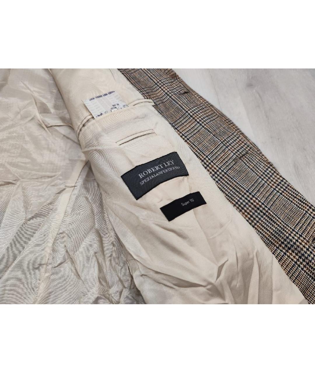 HUGO BOSS Серый шерстяной пиджак, фото 5