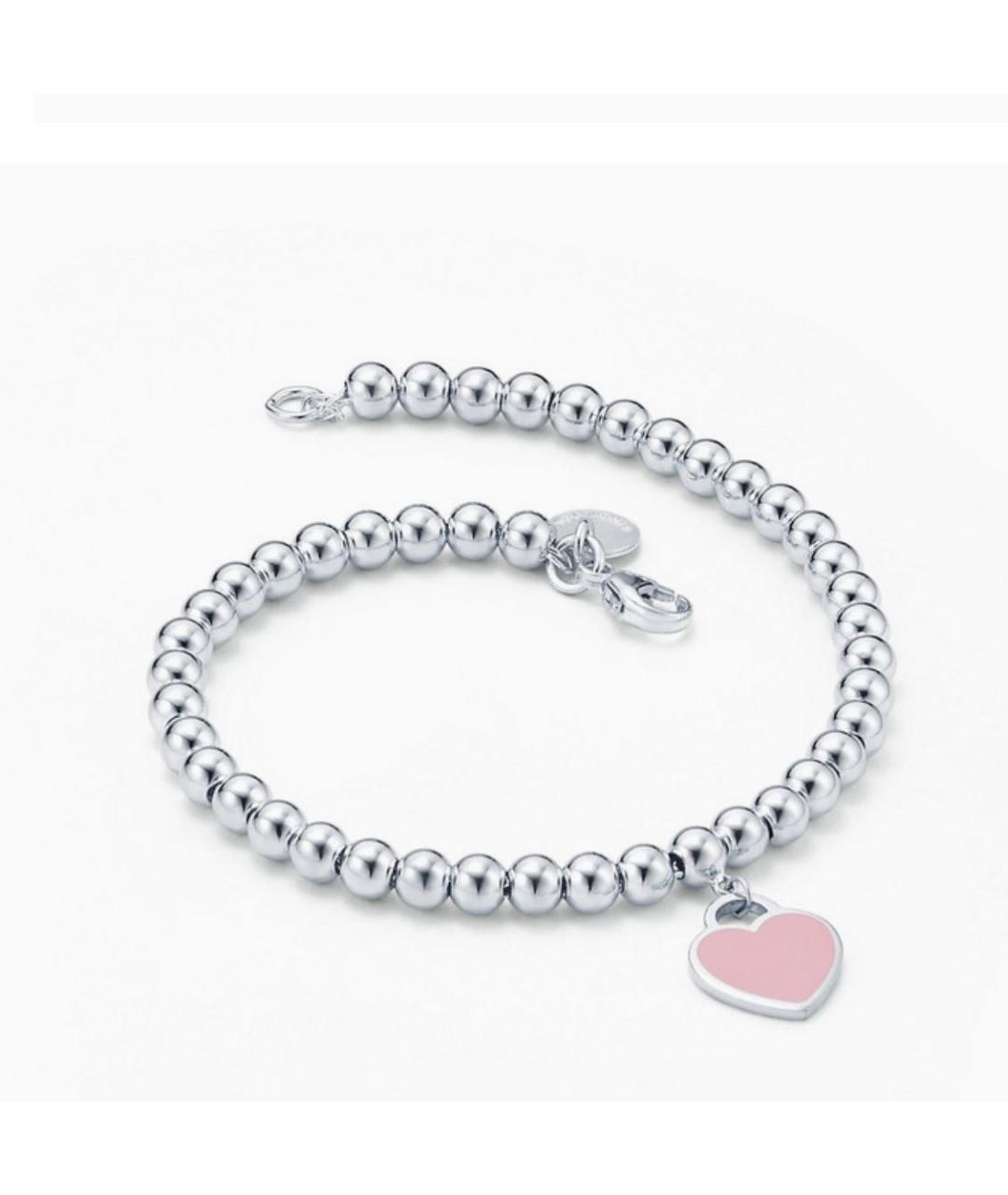 TIFFANY&CO Розовый серебряный браслет, фото 3