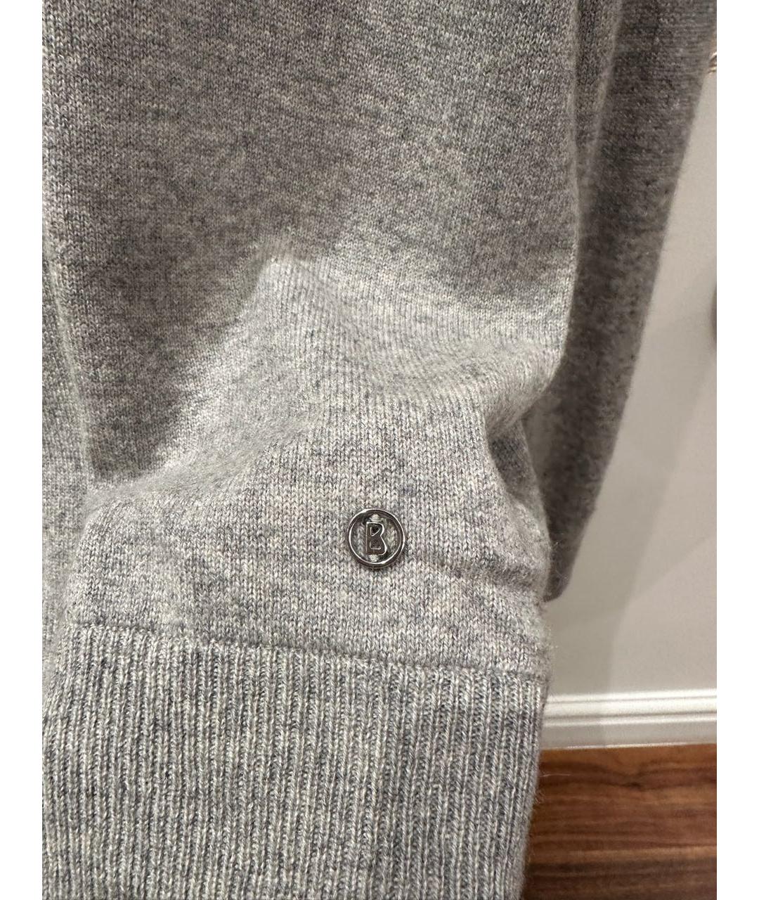 BOGNER Серый кашемировый джемпер / свитер, фото 6