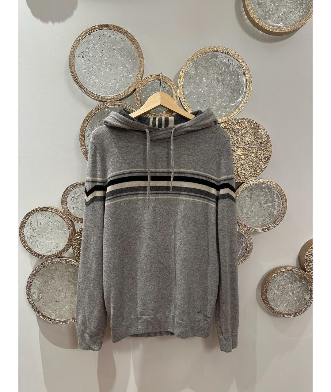 BOGNER Серый кашемировый джемпер / свитер, фото 7