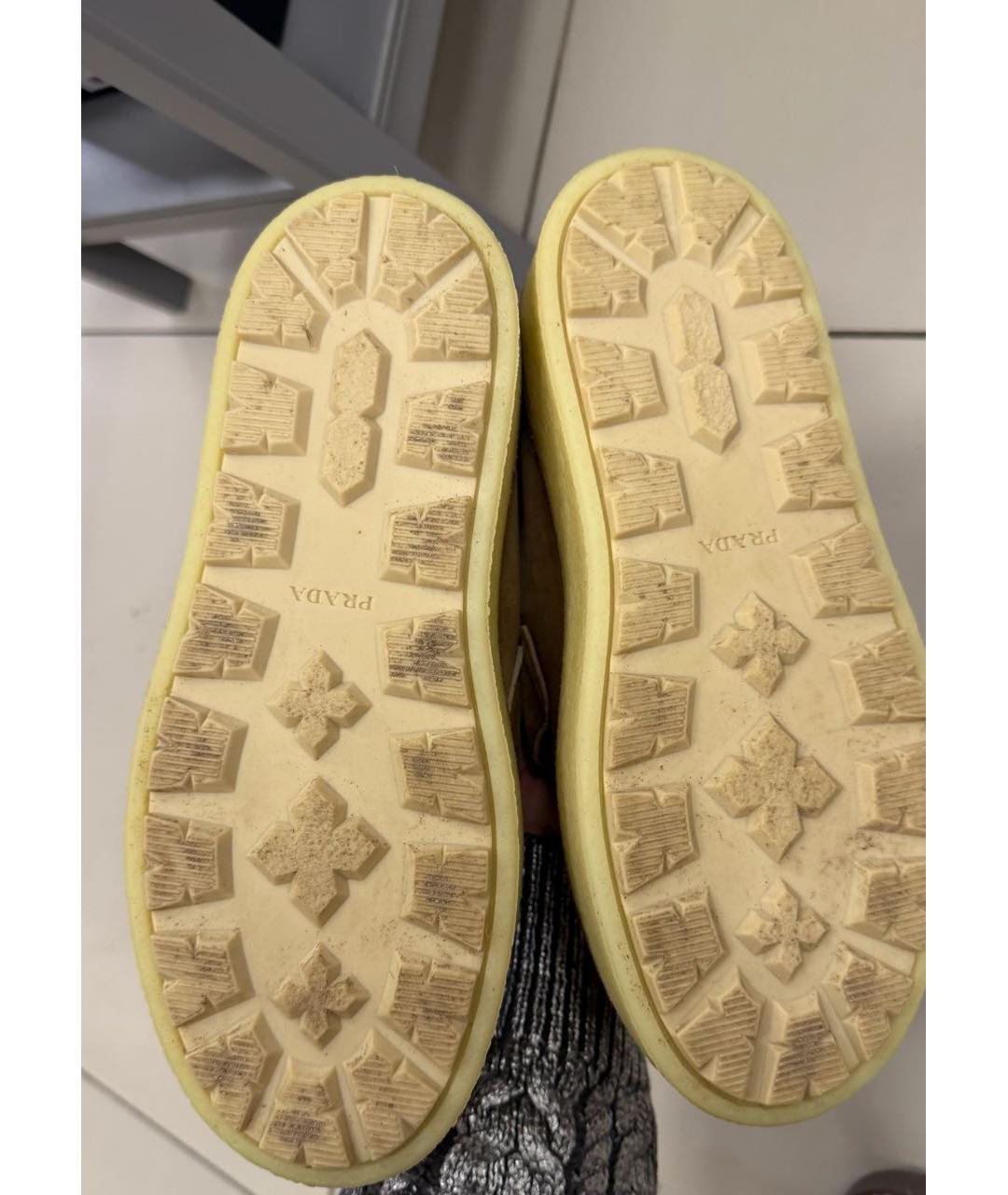 PRADA Коричневые замшевые лоферы, фото 4