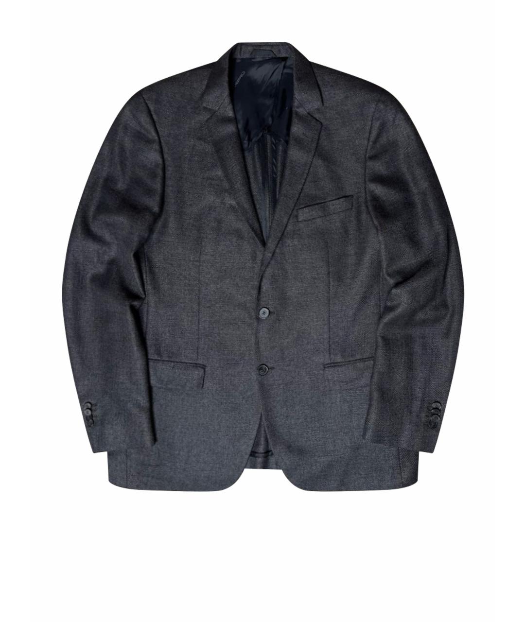 KARL LAGERFELD Серый шерстяной пиджак, фото 1