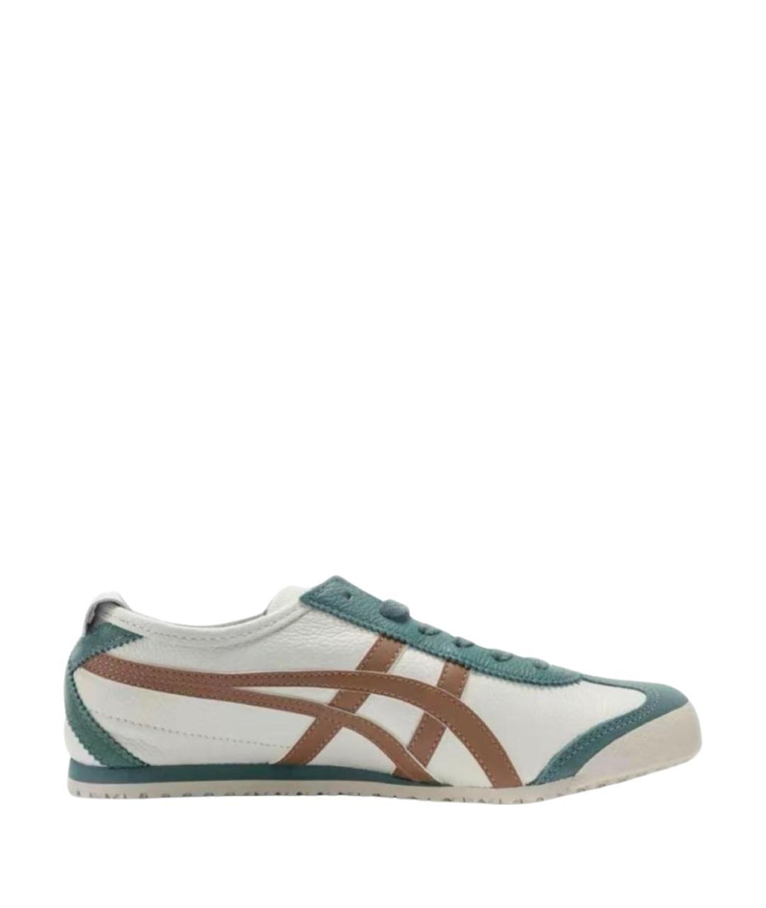 ONITSUKA TIGER Бирюзовые кожаные кроссовки, фото 1