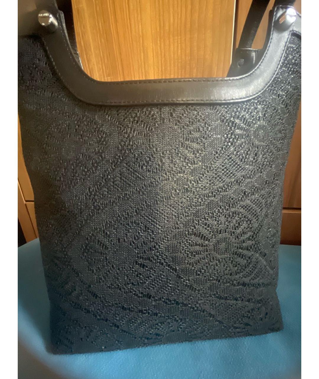 CASADEI Черная тканевая сумка через плечо, фото 6