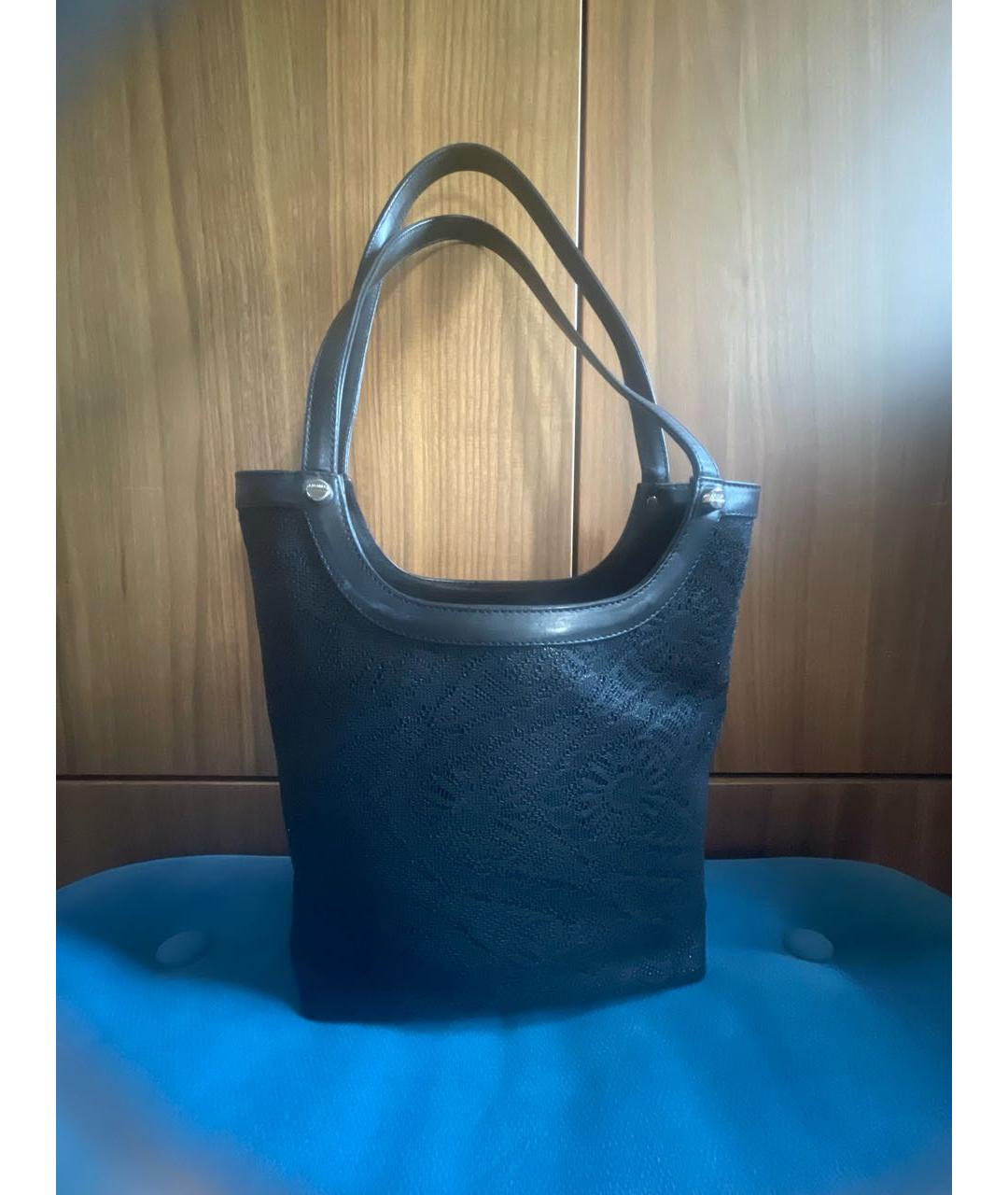 CASADEI Черная тканевая сумка через плечо, фото 3